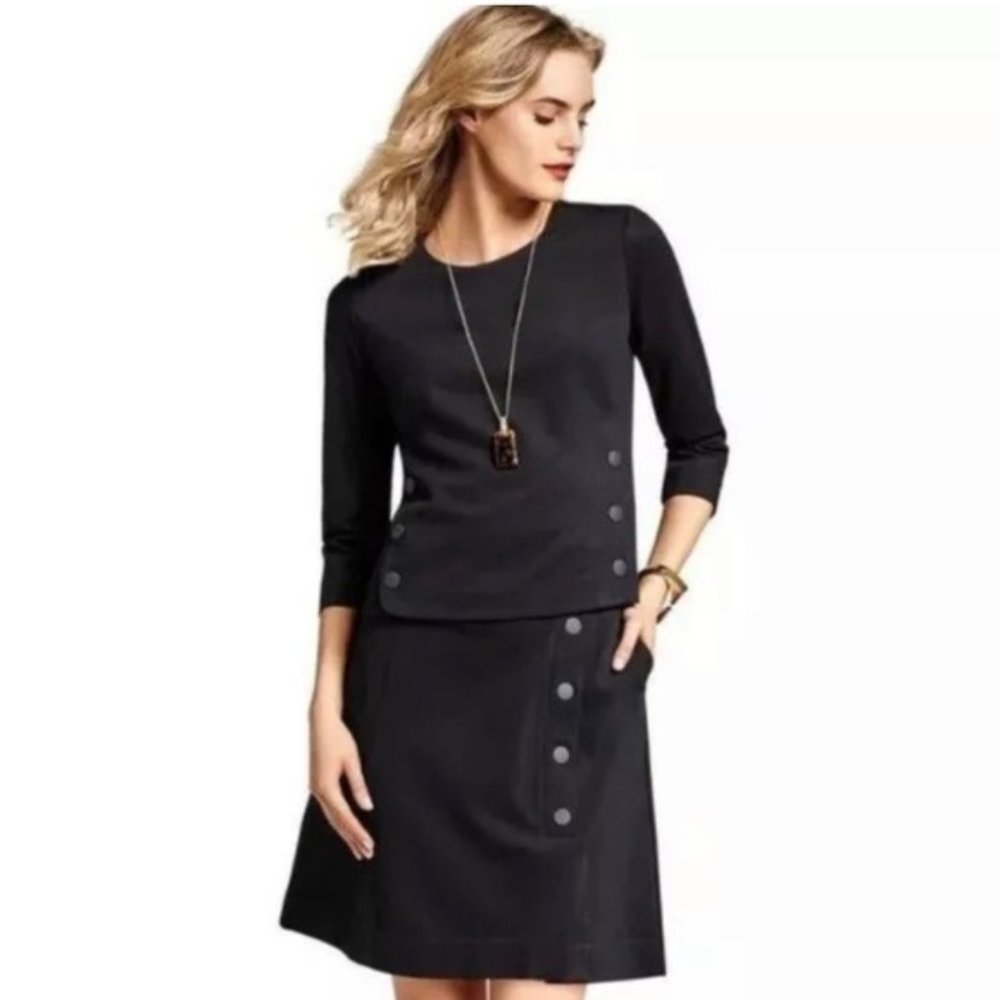 Cabi Black Utility Snap Front women's Top 3232